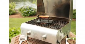 CGPR-221 Cast Iron Grill Press with Wood Handle Cuisinart New