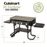 36" Four Burner Gas Griddle Cuisinart New