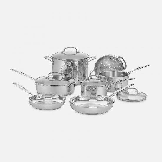 77-11G Chef\'s Classic? Stainless 11 Piece Set Cuisinart New