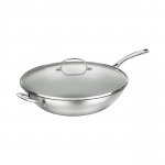 9526-36HNSD 14" Non-Stick Stir Fry with Cover Cuisinart New