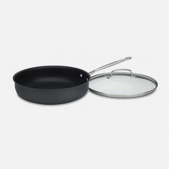 622-30DF Chef\'s Classic? Nonstick Hard Anodized 12\" Deep Frying Pan with Cover Cuisinart New