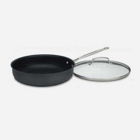 622-30DF Chef's Classic? Nonstick Hard Anodized 12" Deep Frying Pan with Cover Cuisinart New