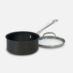 619-16 Chef's Classic? Nonstick Hard Anodized 1.5 Quart Saucepan with Cover Cuisinart New