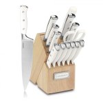 C77WTR-15P Triple Rivet 15 Piece Set With Block Cuisinart New