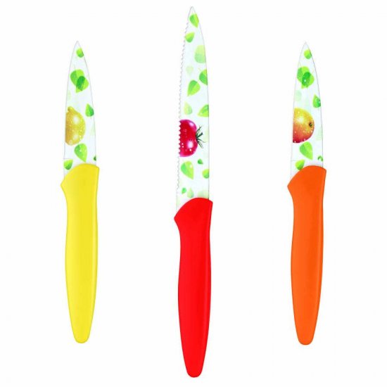 C55-6PRF 6 Piece Printed Fruit Knife Set Cuisinart New