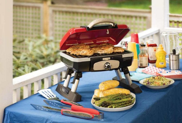 CGG-180T Petite Gourmet Portable Tabletop Gas Grill Cuisinart New