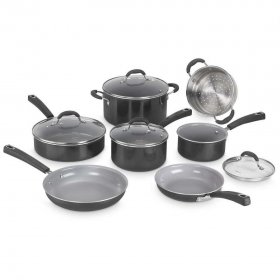 54C-11BK 11 Piece Set Ceramica XT Nonstick Cookware Cuisinart New