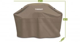 CGC-65T 65"" Full Size Grill Cover (Tan) Cuisinart New