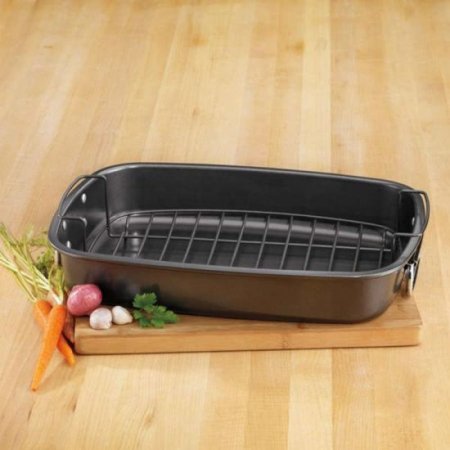 CSR-1712R 17" x 12" Nonstick Roaster with Flat Rack Cuisinart New