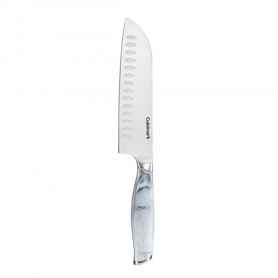 C77MB-8CFW White Marble 7\" Santoku Cuisinart New