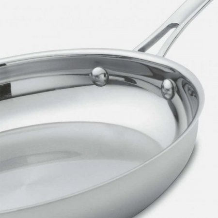 422-30H Contour? Stainless 12"" Skillet with Helper Handle Cuisinart New