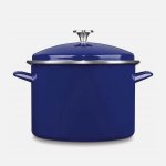 EOS-106-28CBL Chef Classic Enamel on Steel Cookware 10 Quart Stockpot with Cover Cuisinart New