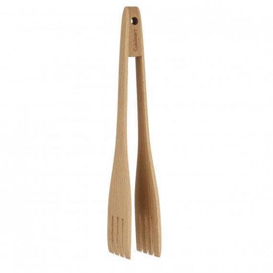 CTG-BEW-TNG Beechwood Tongs Cuisinart New